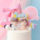 Baby Boy with Feeding Bottle Cake Topper | Baby Shower Cake Topper