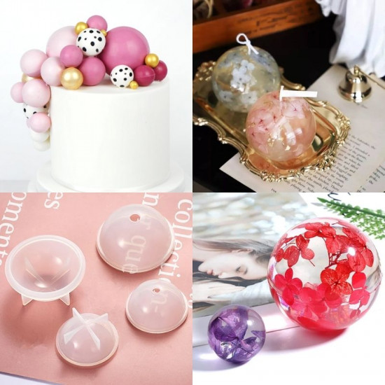 Ball Shape Silicone Mould Set of 5