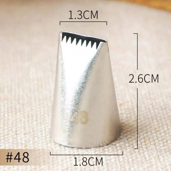 Basket Weave Icing Nozzle Tip - 48