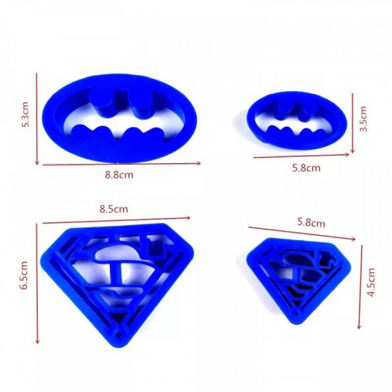 Superman Batman Fondant / Cookie Cutter