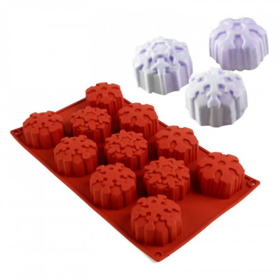 Big Snowflake Design Silicone Mould