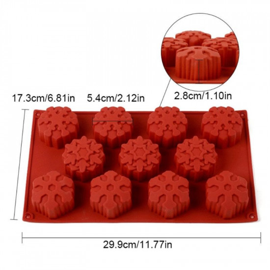 Big Snowflake Design Silicone Mould
