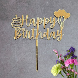 Happy Birthday Acrylic Cake Topper (ACT 100)