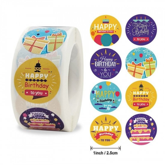 Happy Birthday Sticker (Style 1) Happy Birthday Sticker (Style 1)