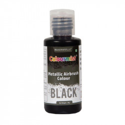 Black Metallic Airbrush Colour - Colourmist
