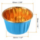 Blue Aluminium Foil Baking Cups / Muffin Cups (50 pieces)