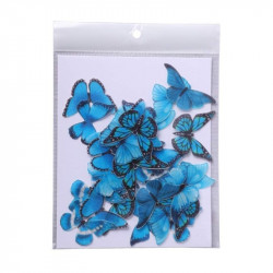 Blue Butterfly Edible Wafer Cake Toppers - Tastycrafts