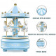 Merry Go Round Carousel Music Box Topper (Blue)