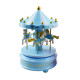 Merry Go Round Carousel Music Box Topper (Blue)