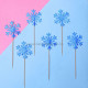 Snowflake Shape Paper Topper (Blue)