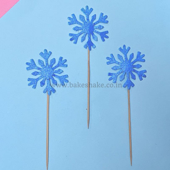 Snowflake Shape Paper Topper (Blue)