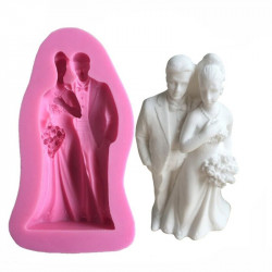 Bride And Groom Wedding Couple Fondant Mould