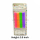 Bright Colour Birthday Candles (Set of 12)