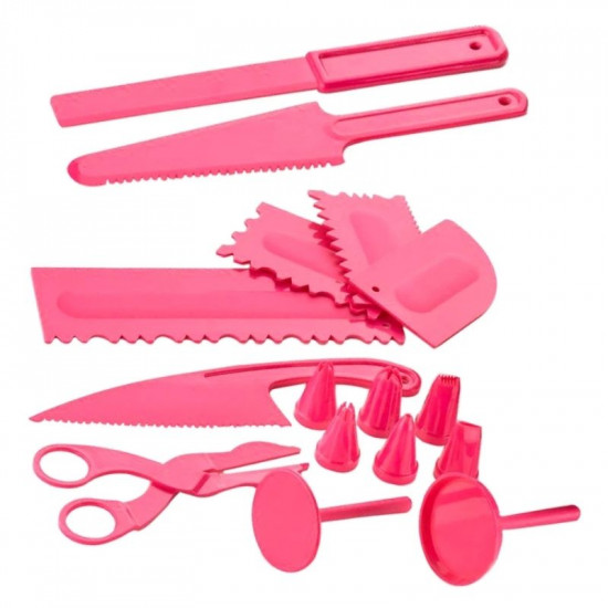 Plastic Cake Decorating Tools Set of 16 Pieces