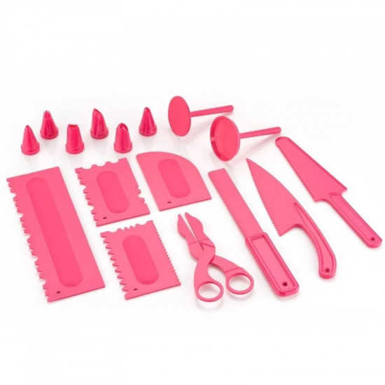 Plastic Cake Decorating Tools Set of 16 Pieces