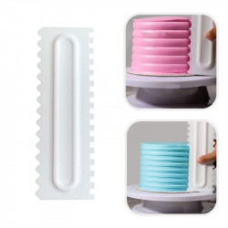 Plastic Cake Scraper | Icing Comb (Style G)