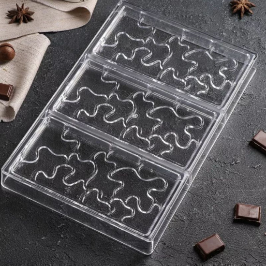 Camouflage Shape Chocolate Bar Polycarbonate Chocolate Mould