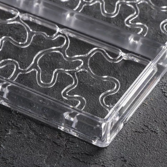 Camouflage Shape Chocolate Bar Polycarbonate Chocolate Mould