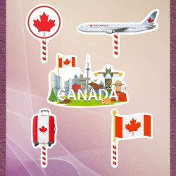 Canada Paper Toppers (Set of 5)