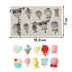Candy, Ice Cream, Lollipop Shape Silicone Mould