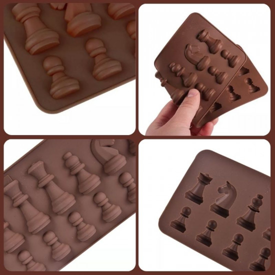 Chess Shape Silicone Chocolate Mould