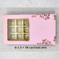 Chocolate Box Pink Floral 18 Cavity (Set of 5)