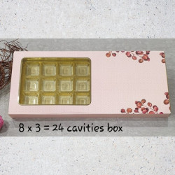 Chocolate Box Peach Floral 24 Cavity (Set of 5)