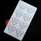 Silicone Chocolate Garnishing Mould - 3 Hearts