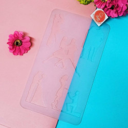 Silicone Chocolate Garnishing Mould - Love Couple