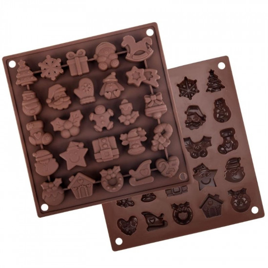 Christmas Theme Silicone Chocolate Mould (Style 4)