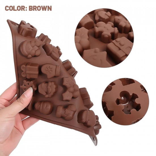 Fluted Round With Flower Silicone Chocolate Mould