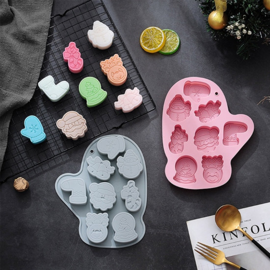 Christmas Theme Silicone Chocolate Mould (Style 2)