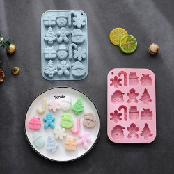 Christmas Theme Silicone Chocolate Mould (Style 3)