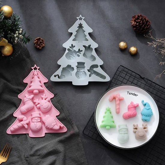 Christmas Theme Silicone Chocolate Mould (Style 5)