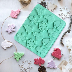 Christmas Theme Silicone Chocolate Mould (Style 6)