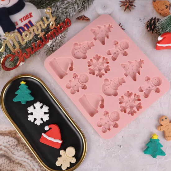 Christmas Theme Silicone Chocolate Mould (Style 6)