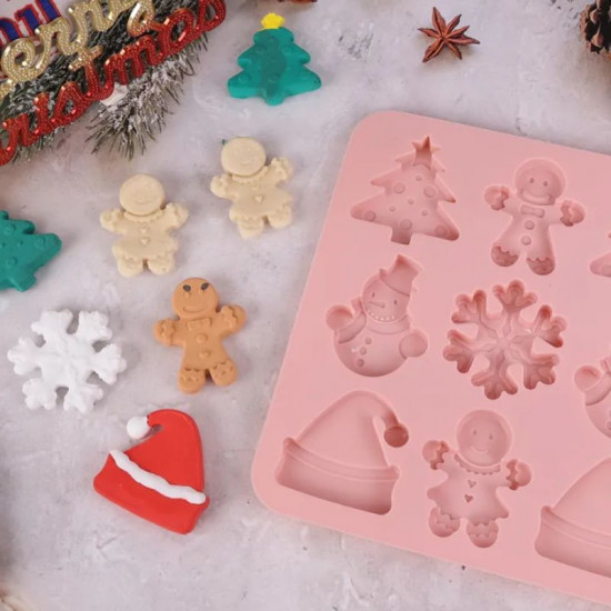 Christmas Theme Silicone Chocolate Mould (Style 6)