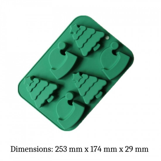 Christmas Theme Silicone Chocolate Mould (Style 7)