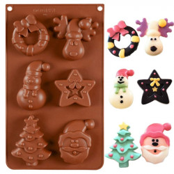 Christmas Theme Silicone Chocolate Mould (Style 8)