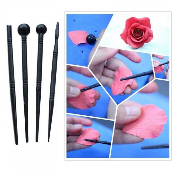 Fondant Cake Modeling Tools Set Carving Flower Crafts Clay