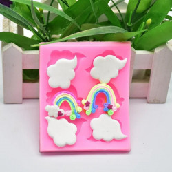 Cloud and Rainbow Shape Silicone Mould
