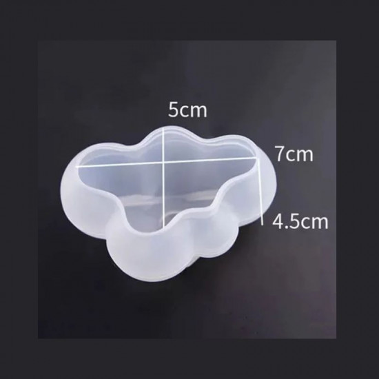 3D Cloud Silicone Mould for Candy, Candle, Soap, Lotion Bar, Fondant, Ice Cube