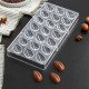 Cocoa Bean Shape Polycarbonate Chocolate Mould