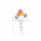 Colourful Balloon Bunch Cake Topper