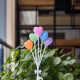 Colourful Heart Bouquet Cake Topper