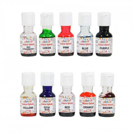 Colour Splash Liquid Colours Assorted Pack of 10