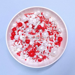 Sprinkle Mix White Red - 15 (250g)