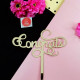 Congrats Acrylic Cake Topper