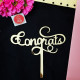 Congrats Acrylic Cake Topper