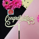 Congratulations Acrylic Cake Topper